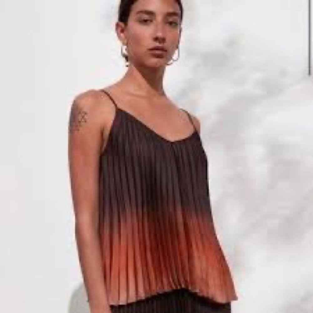 NWT Banana Republic Ombre Pleated Camisole Top Size M